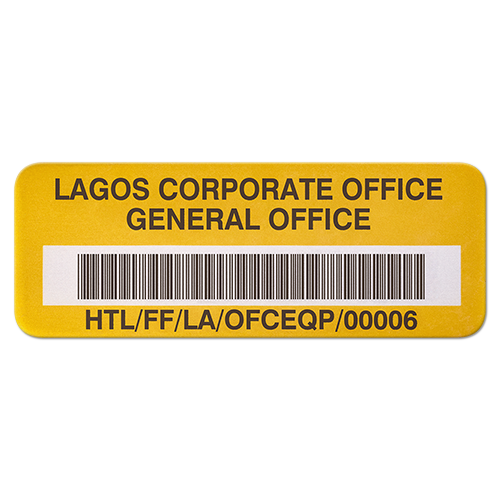 Polyester Asset Label