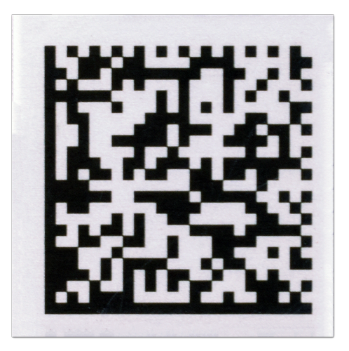 Metalized Polyester UID Label for Mil-Std-130