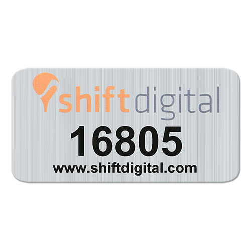 Metalized Polyester Asset Label