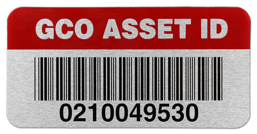 Aluminum Asset Label