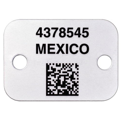 Aluminum Pallet Label