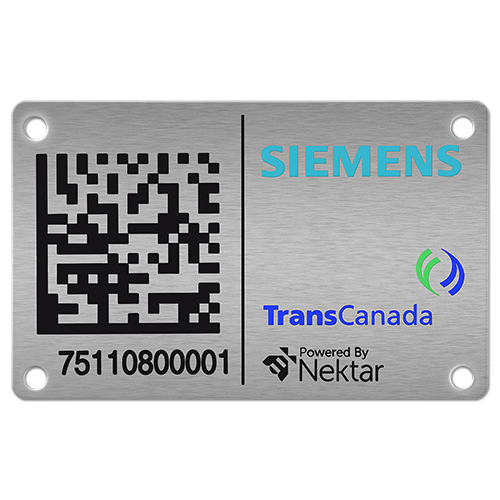 Stainless Steel Barcode Label