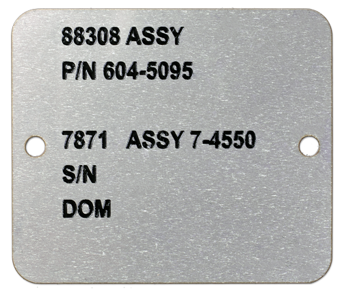 Stainless Steel UID Label