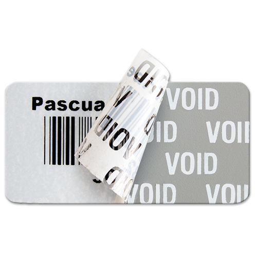 Void Indicating Asset Label