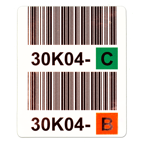 Multi-level rack label
